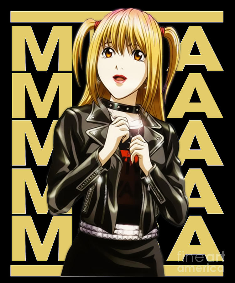 Death Note Retro Name Misa Amane Drawing by Fantasy Anime - Pixels