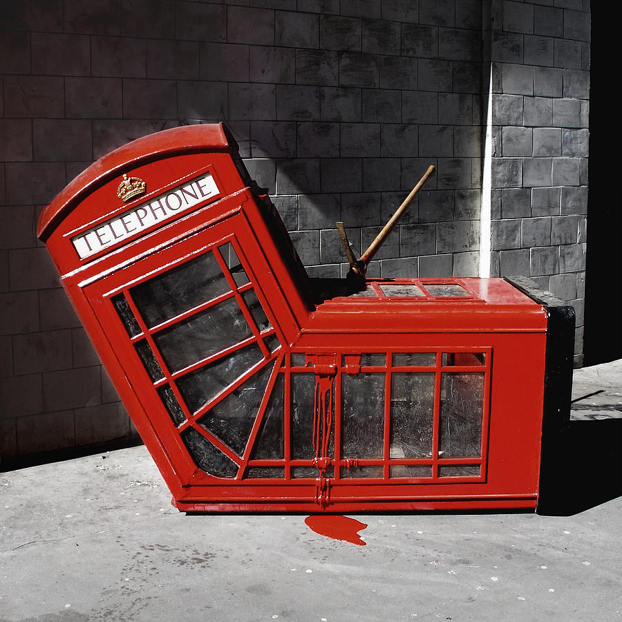 Death Of A Phone Booth Photograph by My Banksy