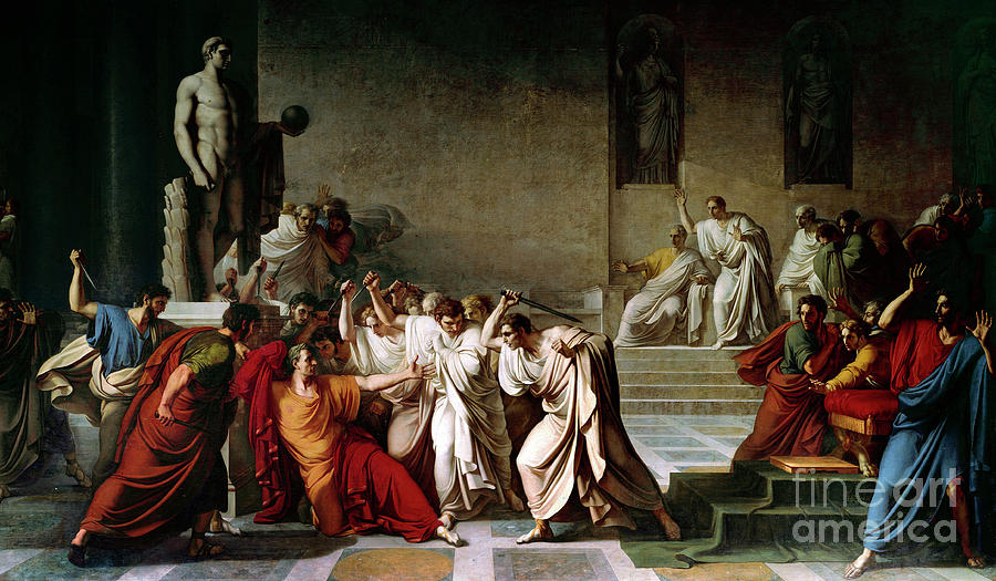 Death of Julius Caesar Painting by Vincenzo Camuccini