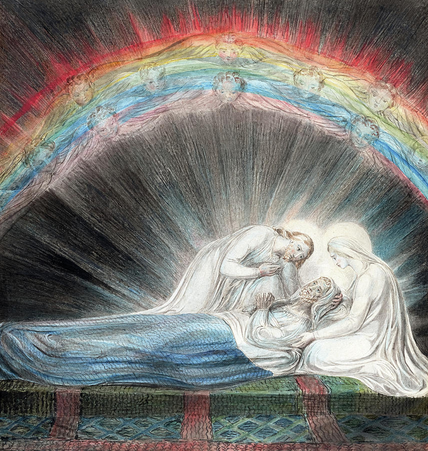 William Blake Painting - Death of Saint Joseph by William Blake