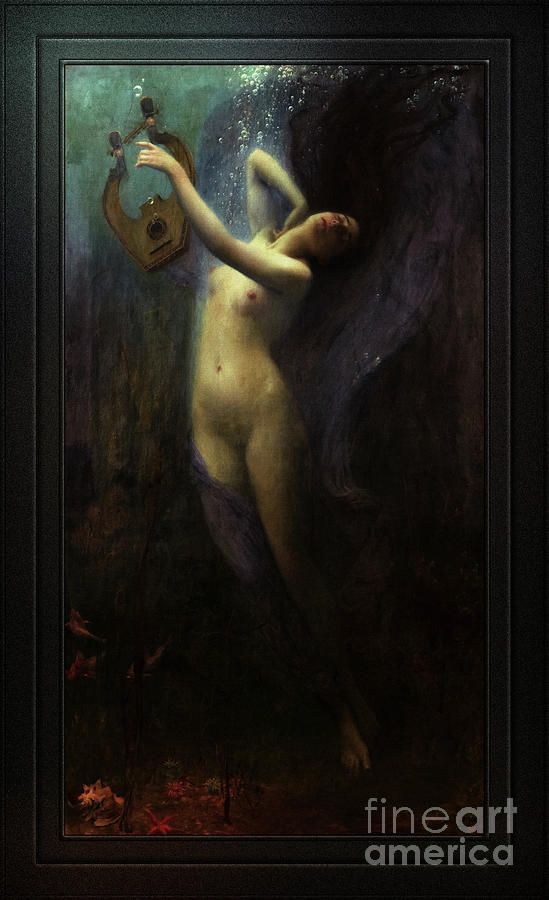 Death of Sappho by Charles Amable Lenoir Old Master Reproduction Painting by Rolando Burbon