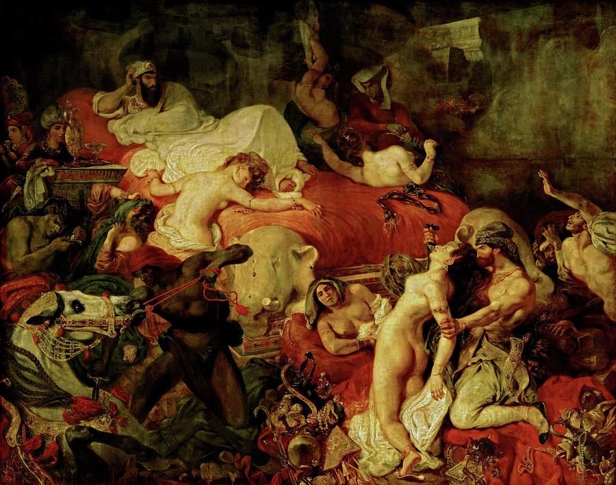 Death of Sardanapalus  Painting by Eugene Delacroix