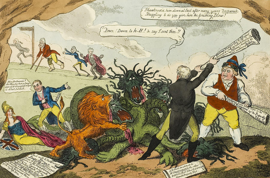 Death of the Property Tax Relief by George Cruikshank