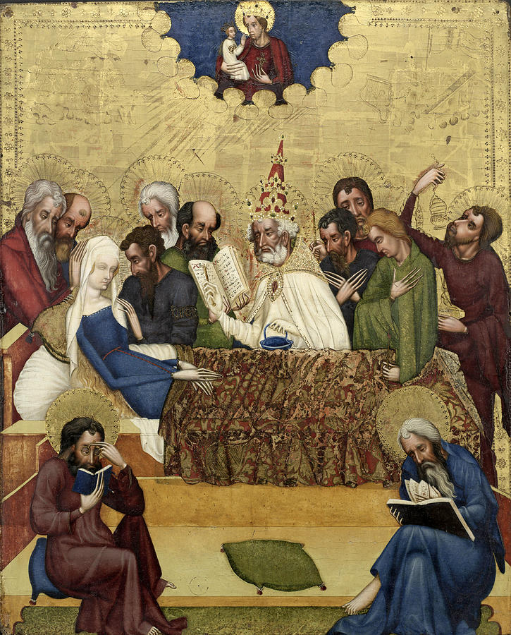 Death of the Virgin Painting by Master of Heiligenkreuz