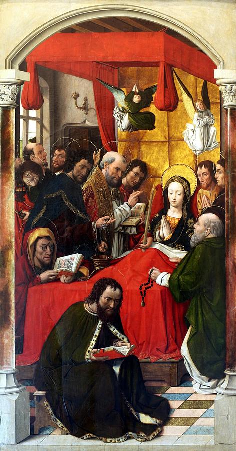Virgin Painting - Death of the Virgin by Santa Clara de Palencia