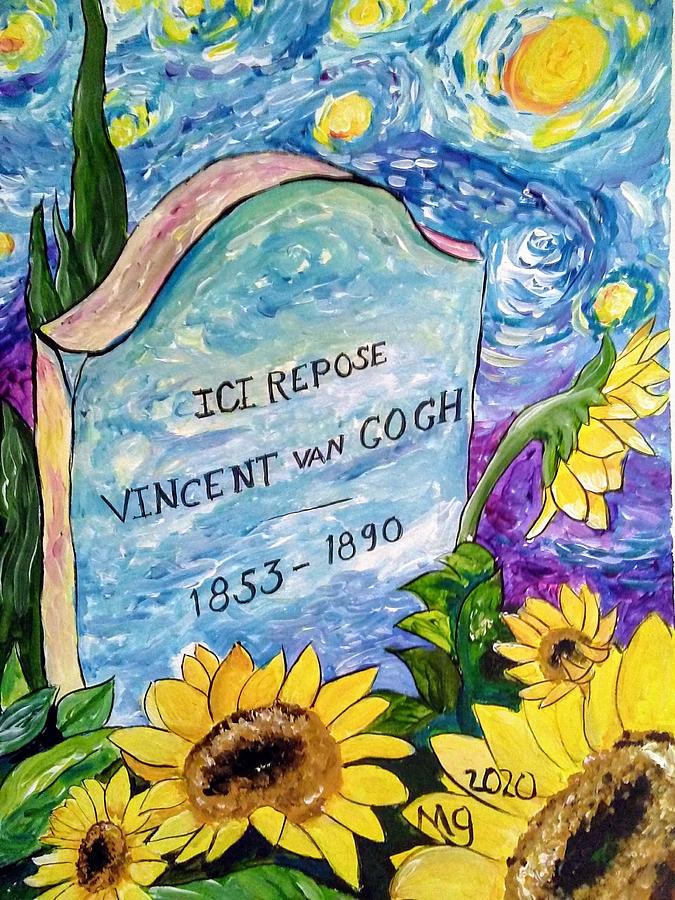 Death of Van Gogh Painting by Mindy Gibbs
