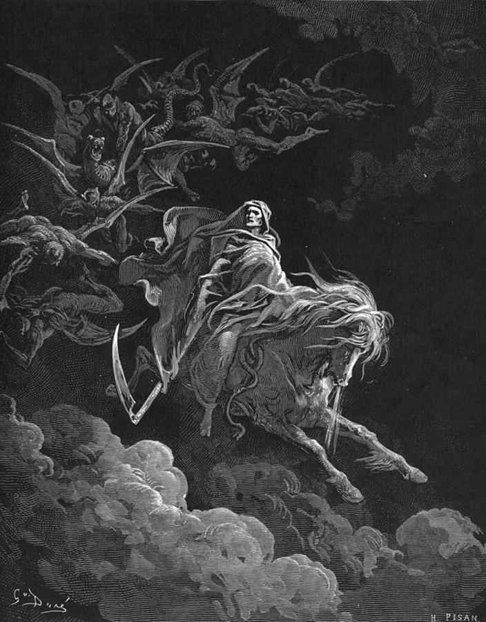 Death on a Pale Horse Gustave Dore Digital Art by Leonard Pabin | Fine ...