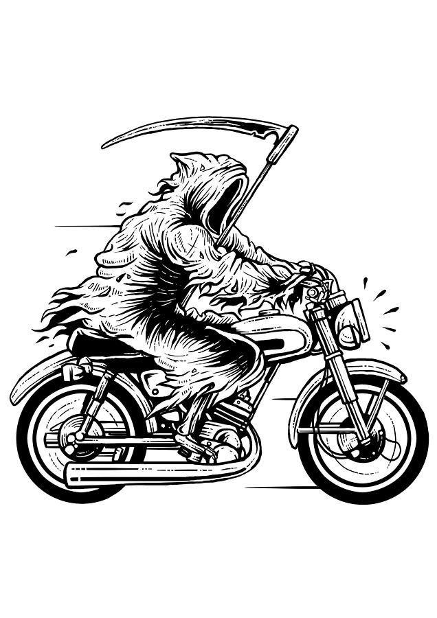 Death Rider Digital Art by Long Shot