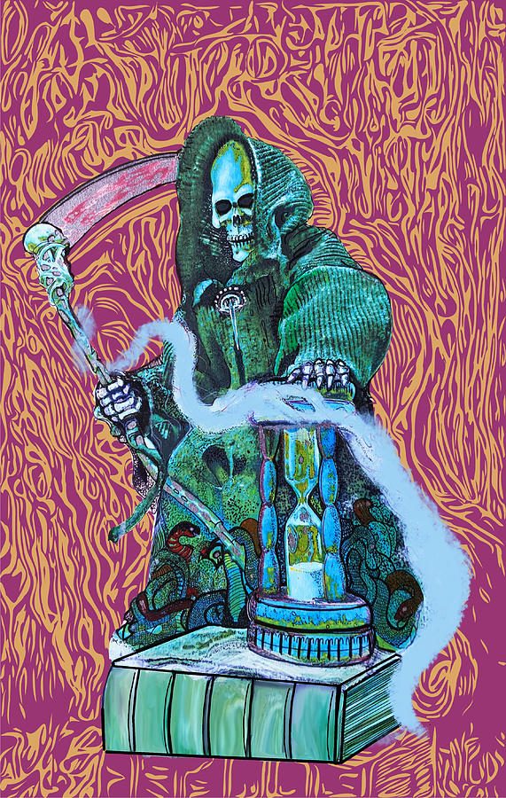 Reaper Drawing by David McKinney Reaper Drawing by David McKinney