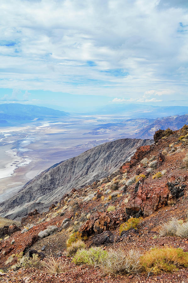 Death Valley Dantes View Portrait Photograph by Kyle Hanson