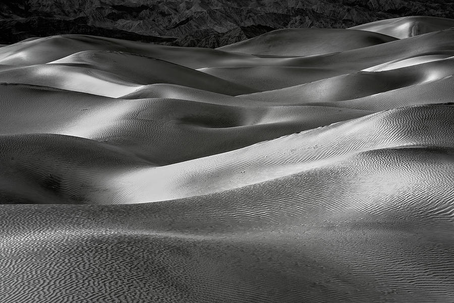 Death Valley Dunes in Contrast Photograph by Jon Glaser