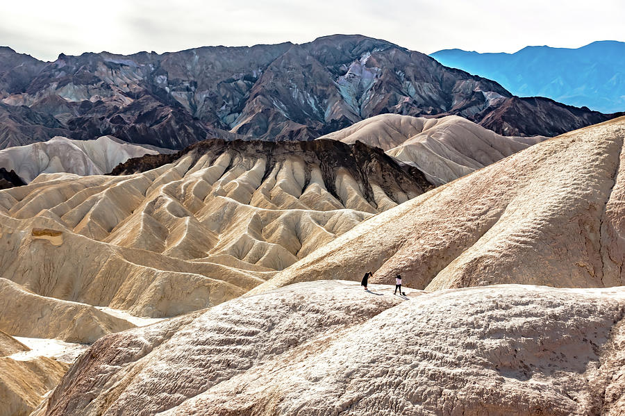 Death Valley Landscape Panorama At Zabrisie Point Photograph by Alex Grichenko