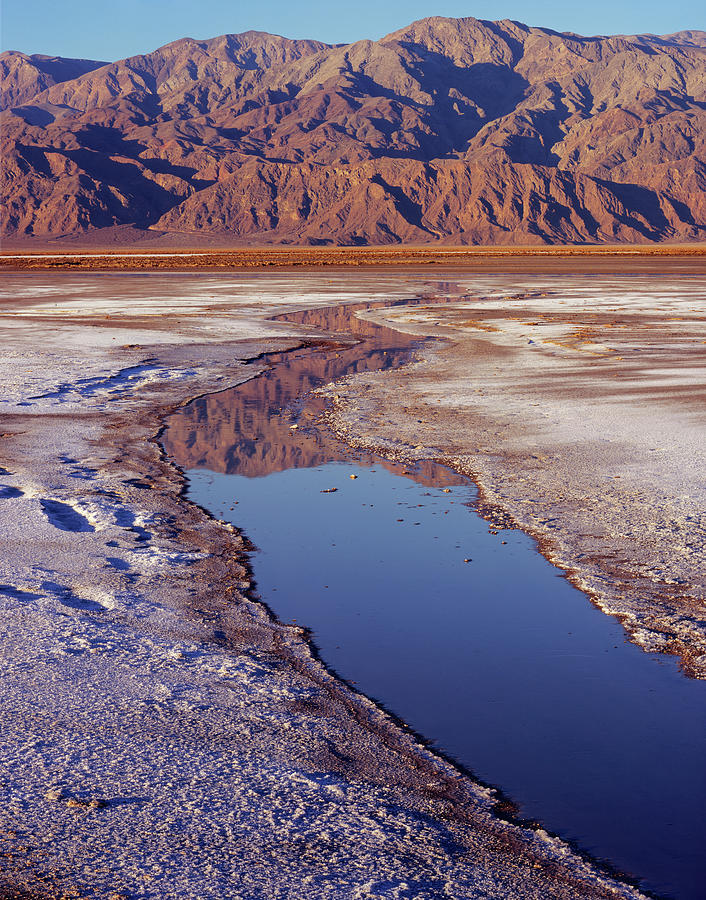 Death Valley Salt Stream 3 Photograph by Tom Daniel