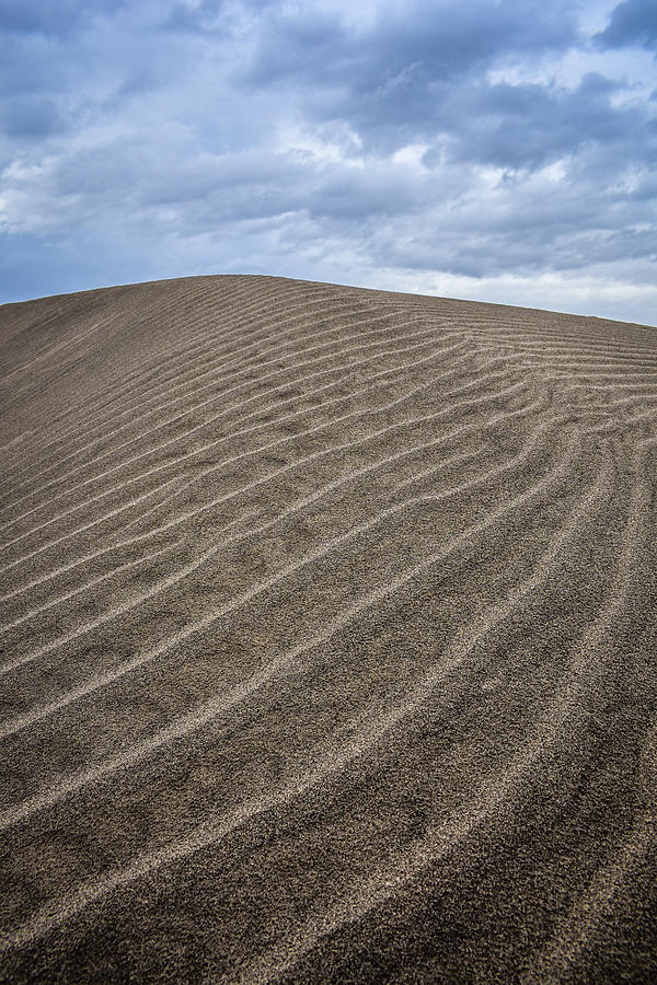 Death Valley Sand Dunes Portrait Photograph by Kyle Hanson