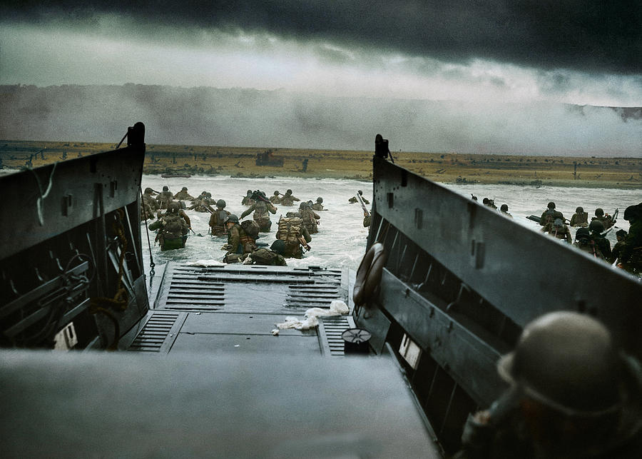 Deathtaken At This Hour, On This Day In 1944 During The D-day Landings Digital Art