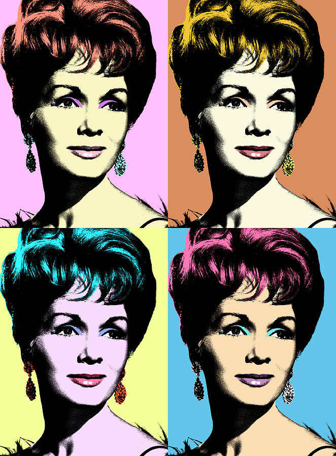 Debbie Reynolds pop art Mixed Media by Movie World Posters