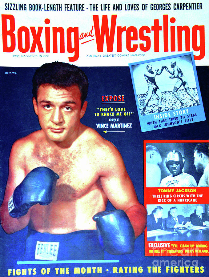 Dec 1955 Boxing and Wrestling Mag Photograph by David Lee Thompson