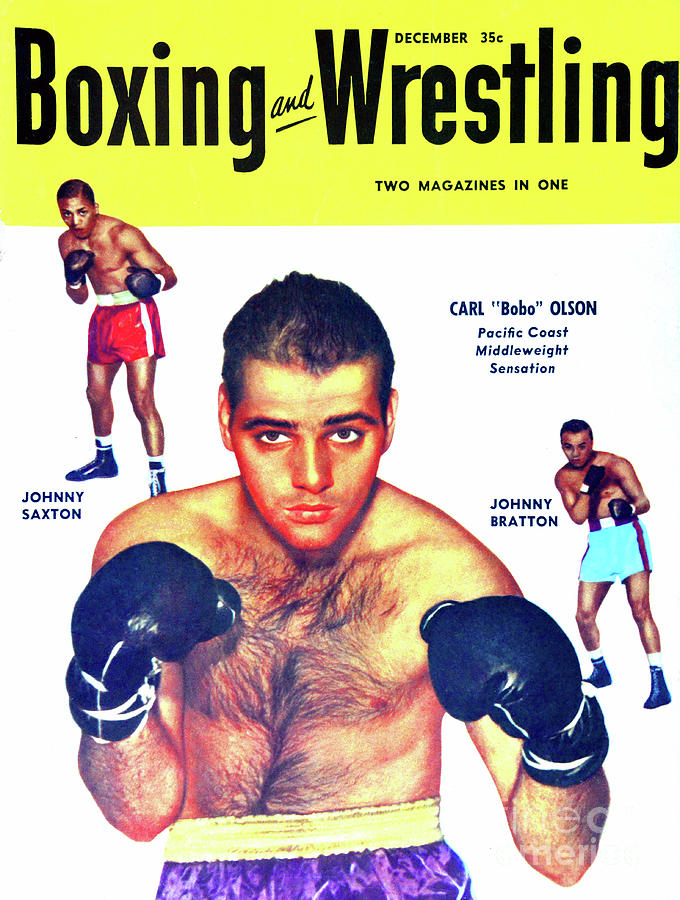 Dec 1956 Boxing And Wrestling Mag Cover Photograph