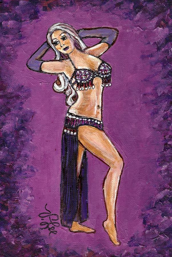 Delectable Belly-Dancer Painting by VLee Watson
