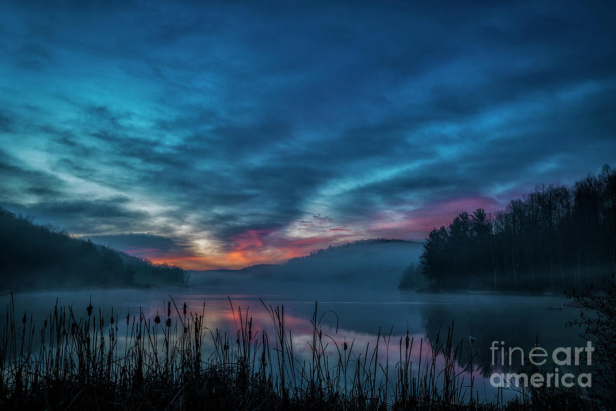 December Daybreak At The Lake Photograph