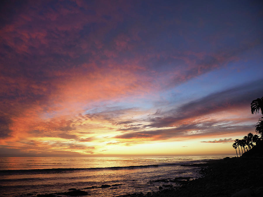 December Sunset Along the California Coast Photograph by Joe Schofield