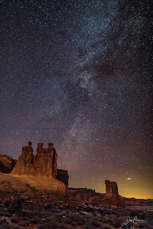 December Milky Way in Arches National Park Photograph by Dan Norris
