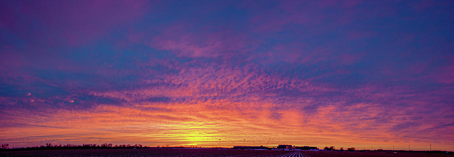 Nature Photograph - December Nebraska Sunset 004 by NebraskaSC