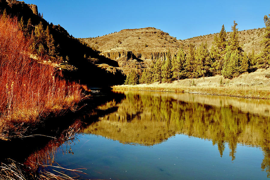 December on the Crooked River Photograph by Brent Bunch