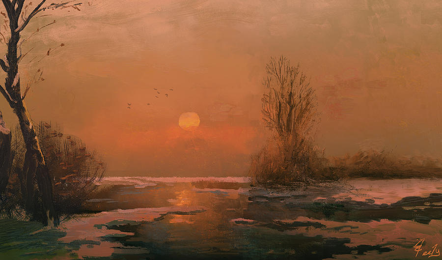 December Sun Painting by Joseph Feely