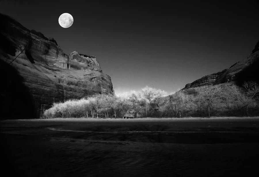 deChelly Moonscape Monochrome Photograph by Wayne King