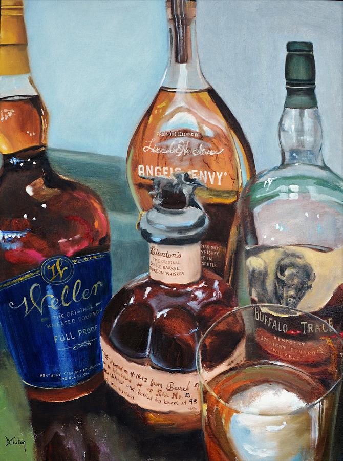 Decisions Decisions Bourbon Painting Painting by Donna Tuten
