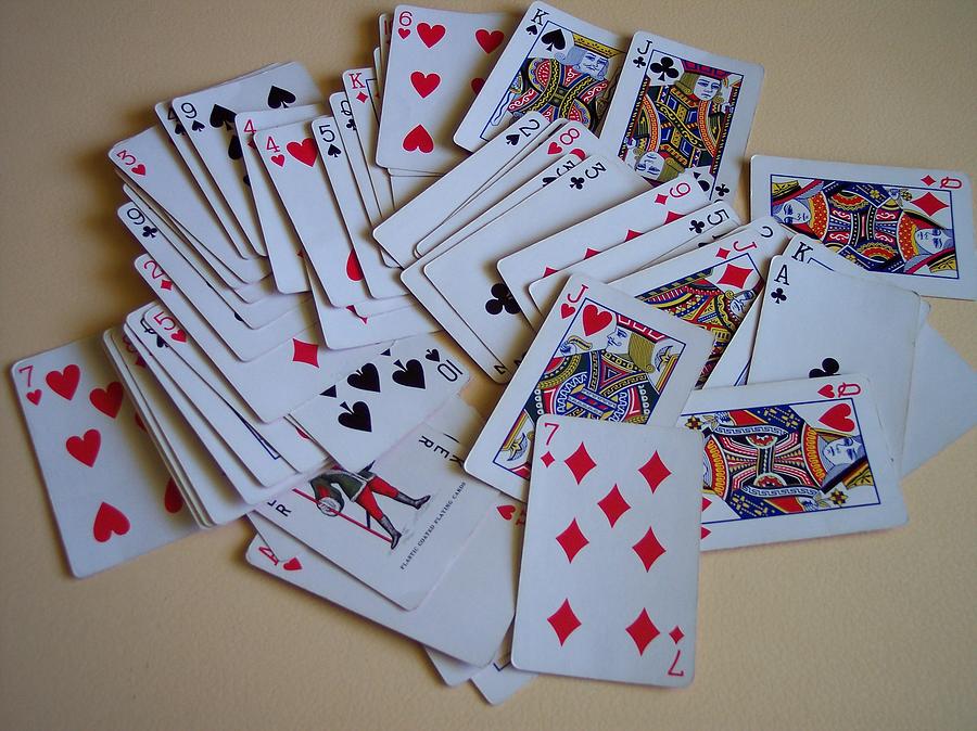Deck of playing cards Photograph by Marlene Challis