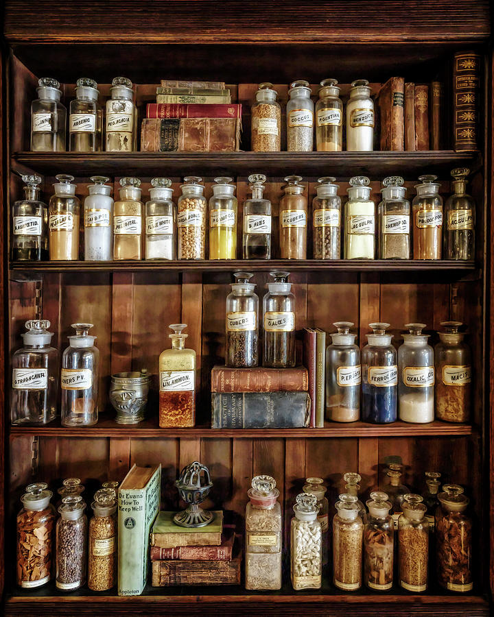 Decks Pharmacy Museum Display - Girard, Illinois - Route 66 Photograph by Susan Rissi Tregoning