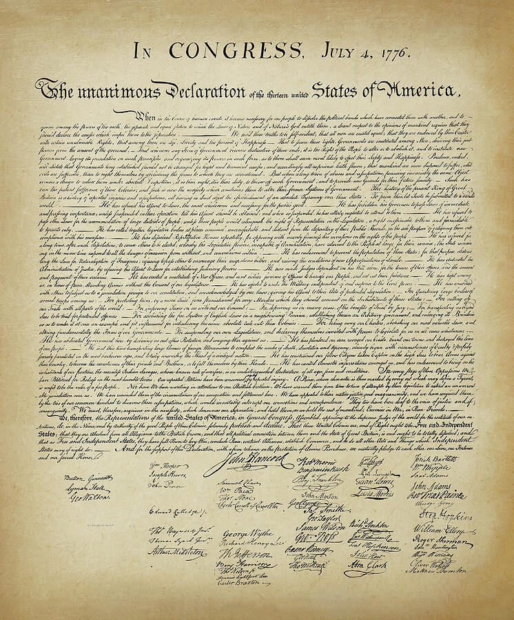 Declaration Of Independence Replica Photograph by Dale Kincaid - Fine ...