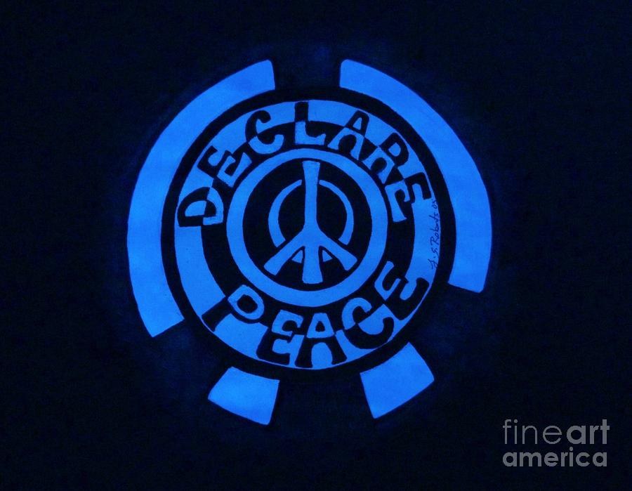 Declare Peace Drawing by Jacquelyn Roberts