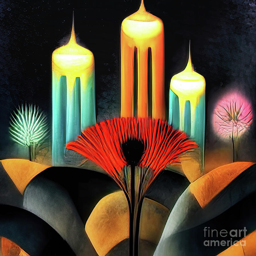 Deco Floral I Photograph by Jack Torcello Deco Floral I Photograph by Jack Torcello