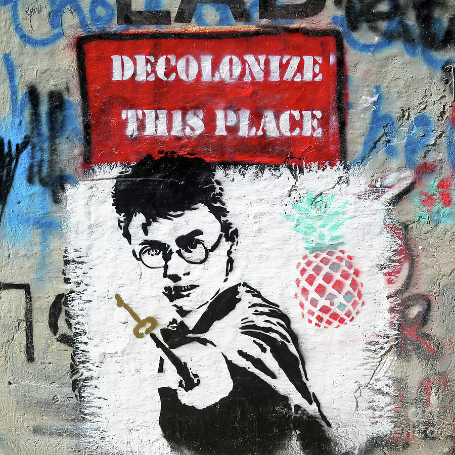 Decolonize This Place in Red Photograph by Munir Alawi