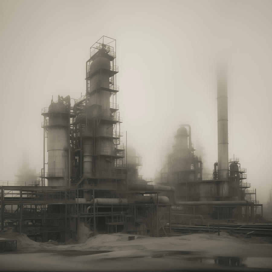 Decommissioned Oil Refinery Abandoned to History Digital Art by Yo ...