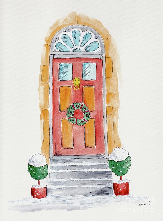 Decorated Door Painting by Eva Ason