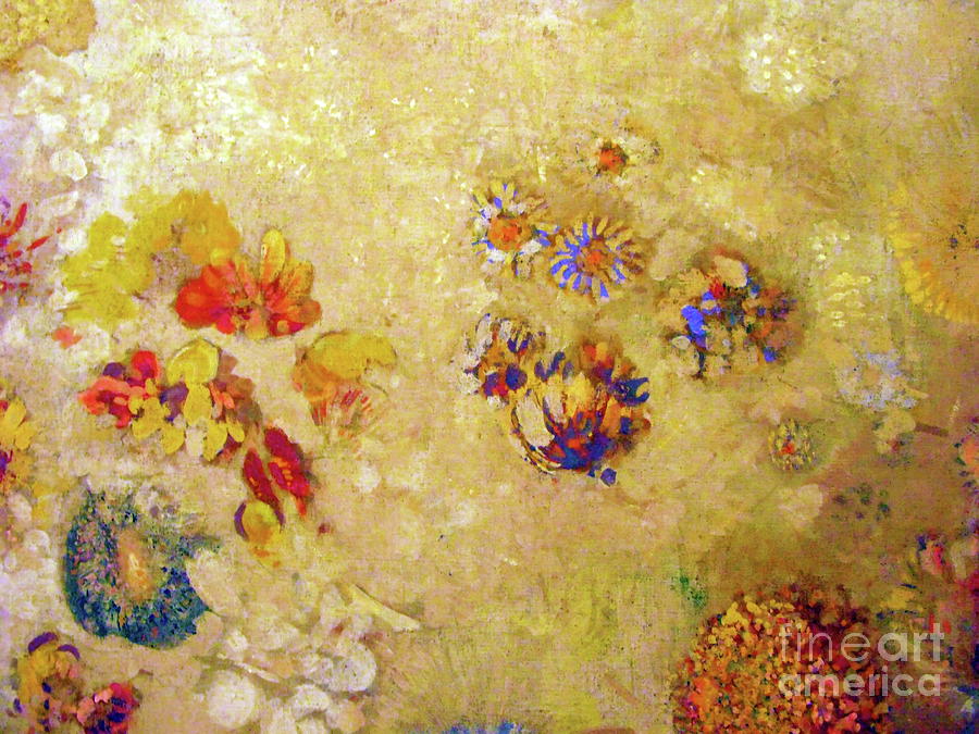 Decorated Panel Painting by Odilon Redon