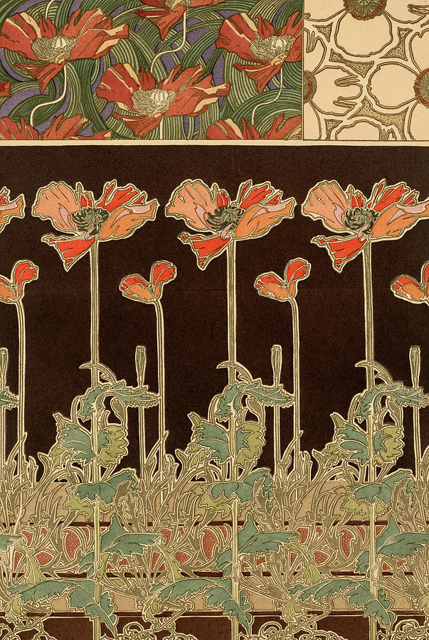 Alphonse Mucha Painting - Decoratifs, Plate 38 by Alphonse Mucha