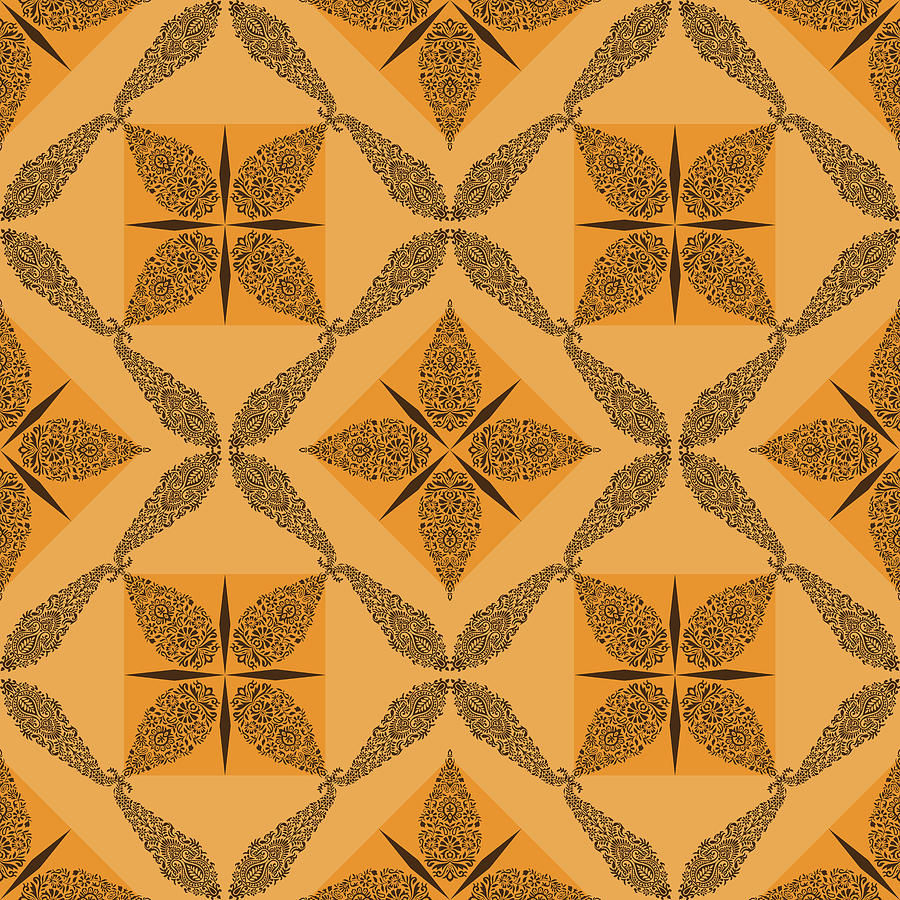 Decorative Indian Pattern  - 03 Digital Art