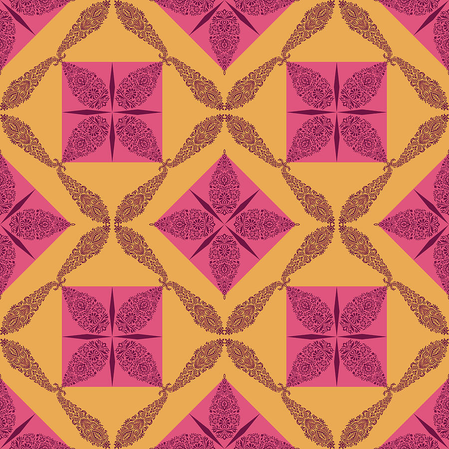 Decorative Indian Pattern  - 04 Digital Art