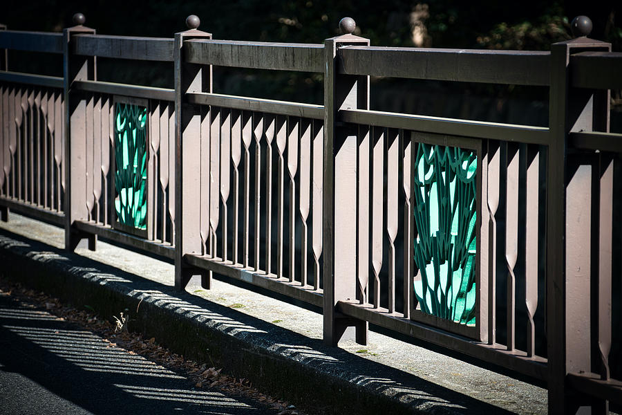 Decorative Metal Guardrail - Tokyo- Japan Photograph by Stuart Litoff