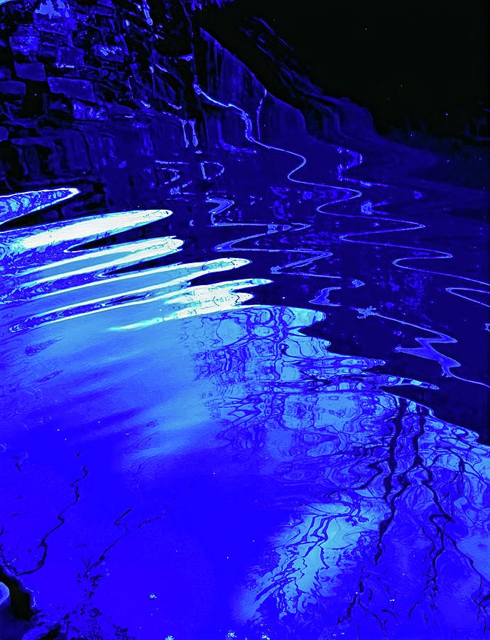 Deep Blue Abstract Art Print Photograph by Jacob Folger