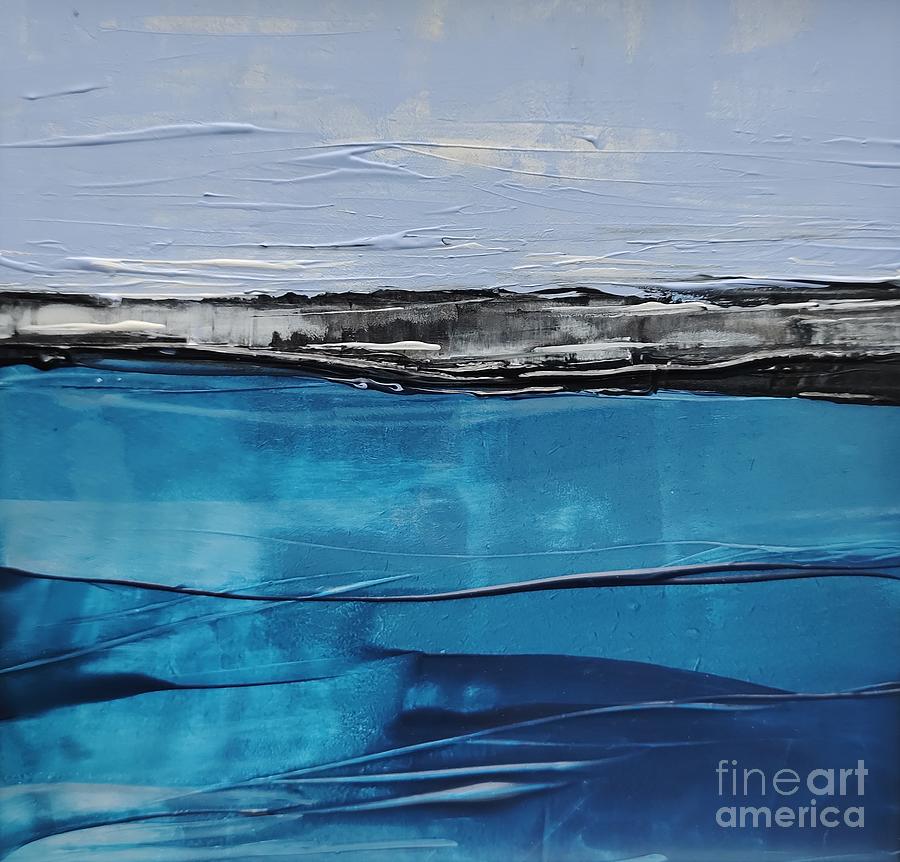 Abstract Painting - Deep Blue by Lisa Dionne