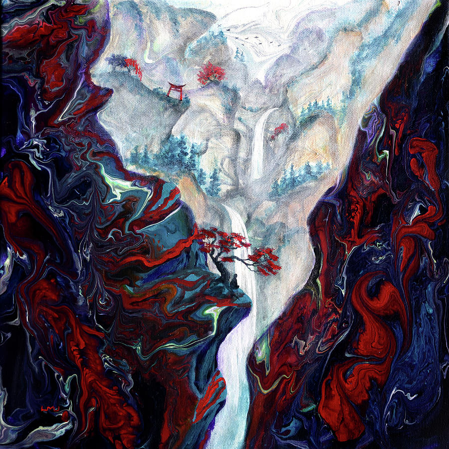 Deep Calling Unto Deep Painting by Laura Iverson