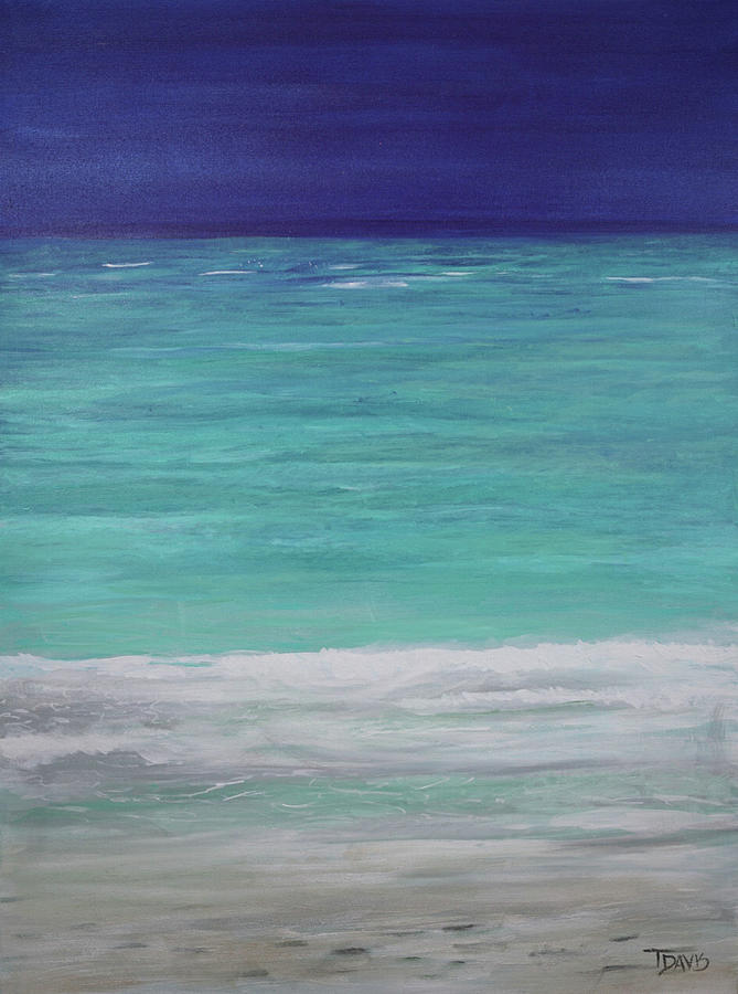 Ocean Painting - Deep Calls to Deep by Terri Davis Ocean Painting - Deep Calls to Deep by Terri Davis
