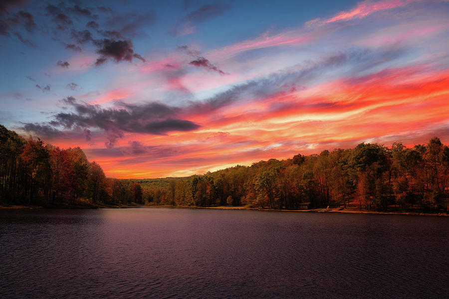 Sunset Photograph - Deep Creek Lake Sunset by Tom Mc Nemar
