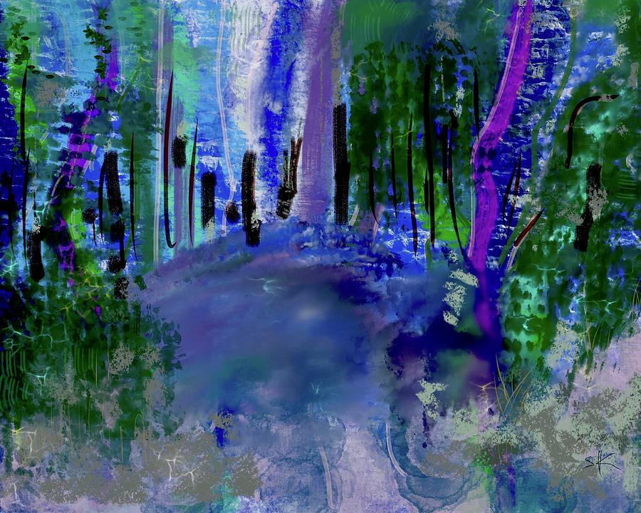 Deep Forest Clearing Digital Art by Sherry Killam